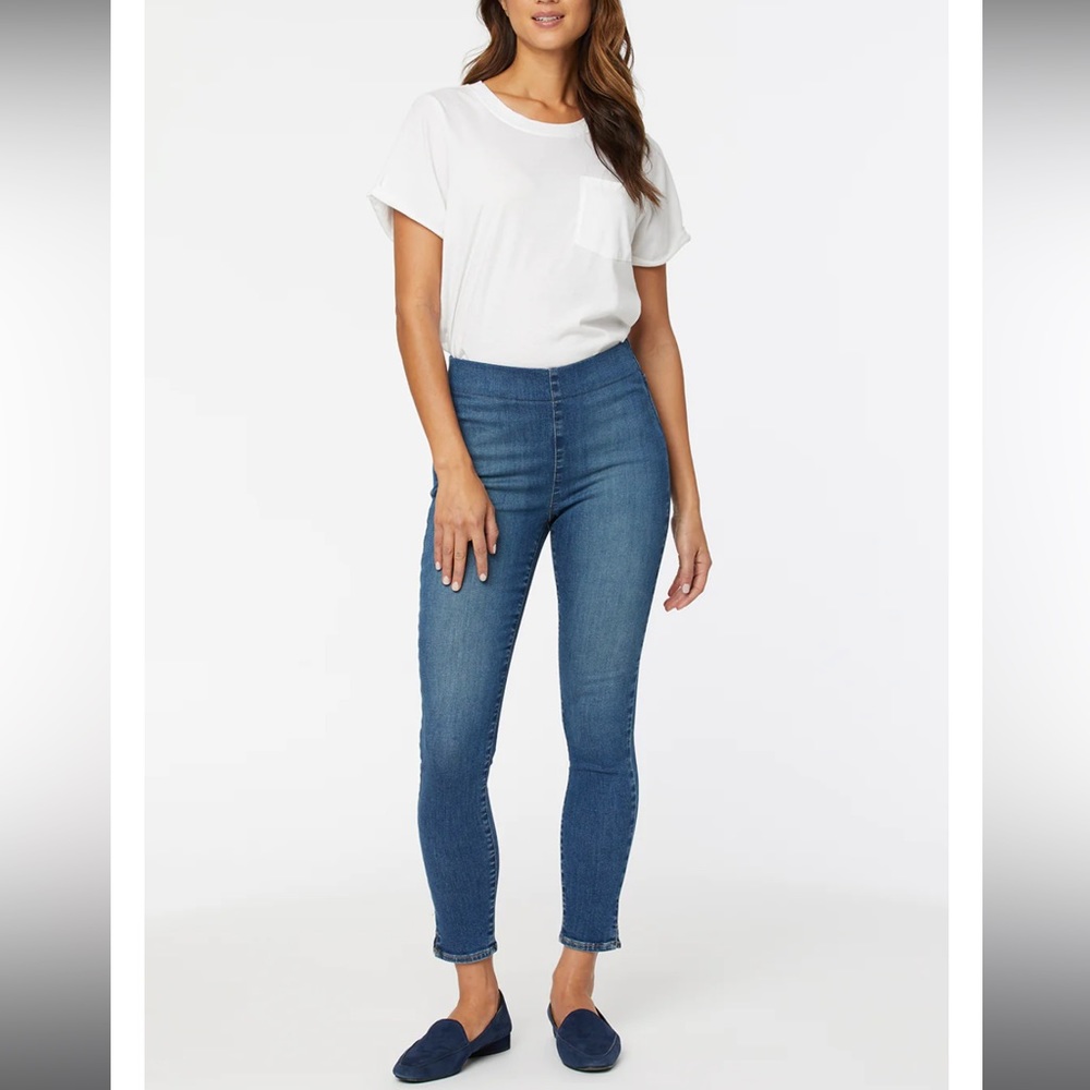 NYDJ NOT YOUR DAUGHTERS JEANS Super Skinny Ankle Pull-On Jeans 4 IN CLAN HORIZON - Picture 5 of 15